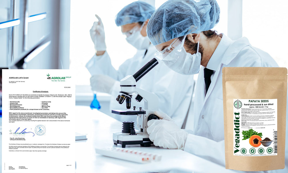 Naturally dried papaya seeds