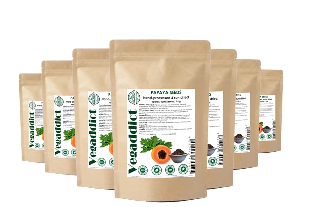 Approximately 1000 papaya seeds per batch