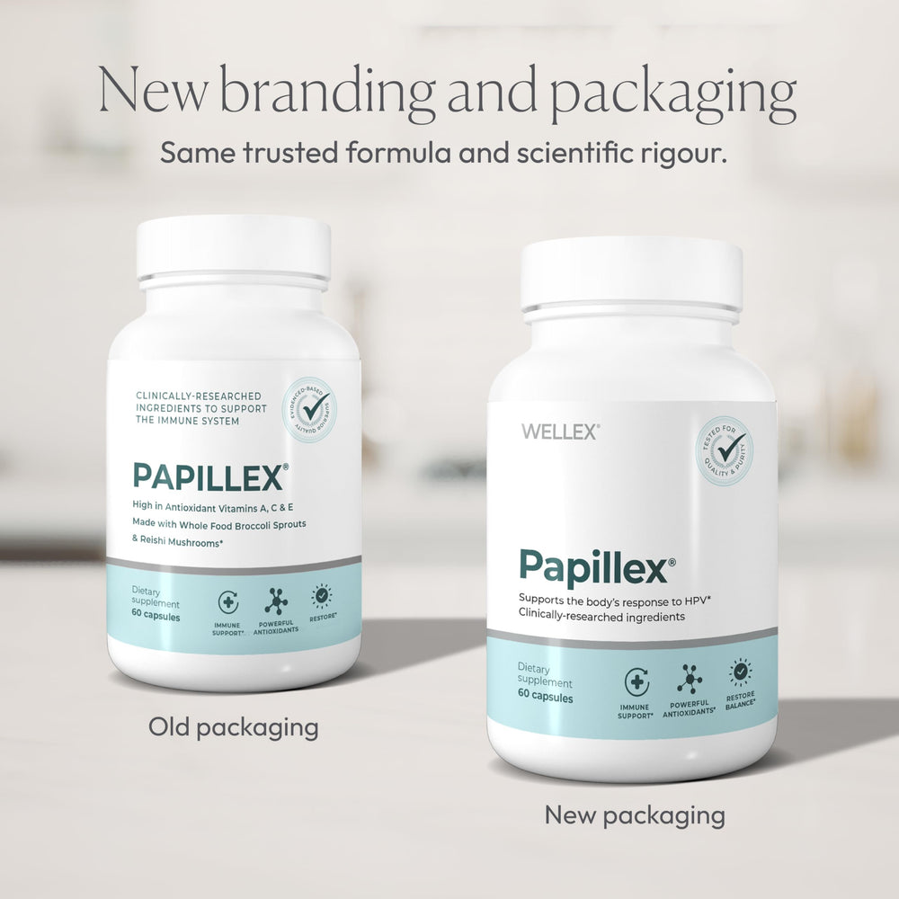 Close-up of Papillex capsules
