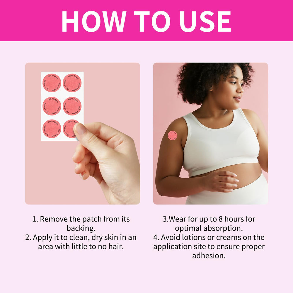 Patch applied on skin for daily wellness routine