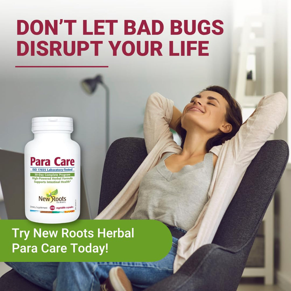 Graphic illustrating digestive health benefits of Para Care