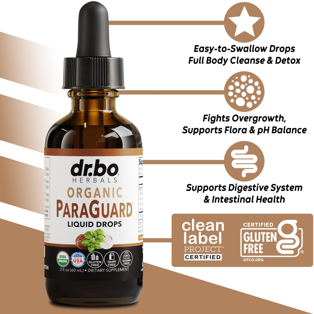 ParaGuard Cleanse liquid 2 oz bottle label close-up
