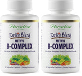 Paradise Herbs Earth's Blend B-Complex bottle label on white background