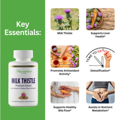 Milk Thistle 120 vegan capsules label