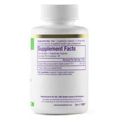 Open bottle with milk thistle capsules