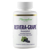 Paradise Herbs Resveragrape bottle with 60 vegetarian capsules