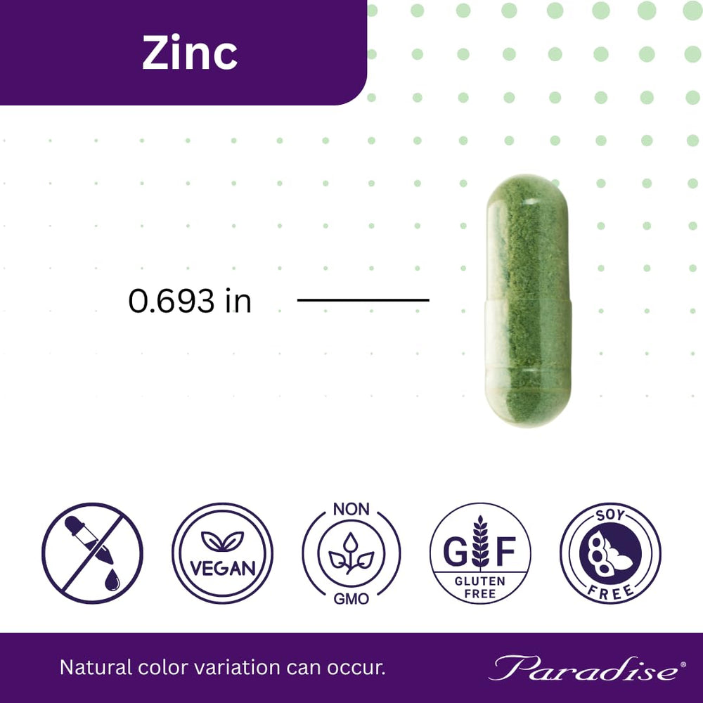 Health benefits of Paradise Herbs Zinc for immunity