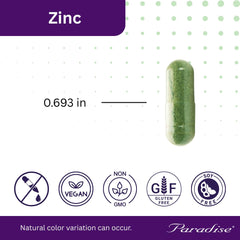 Health benefits of Paradise Herbs Zinc for immunity