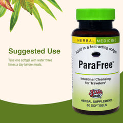 Close-up of ParaFree softgels