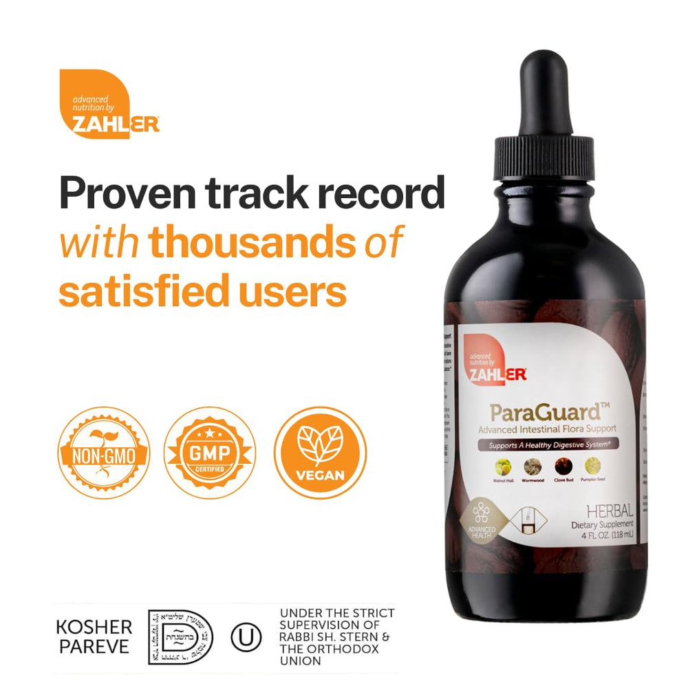 Kosher certified logo on Zahler ParaGuard packaging