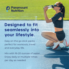 Close-up of citrus electrolyte sticks for hydration