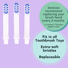 Easy-to-use pediatric toothbrush for kids with Brushy