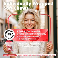 Gluten-free label on Parhaat Iron Soft Chew packaging