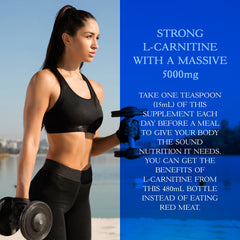 Parker Naturals carnitine liquid bottle back shows complete nutrition details for informed use