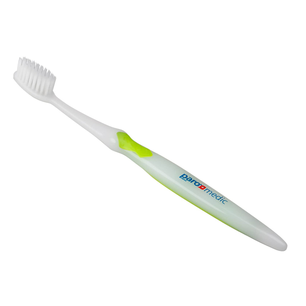 Paro Medic Soft Toothbrush packaging and origin from Switzerland