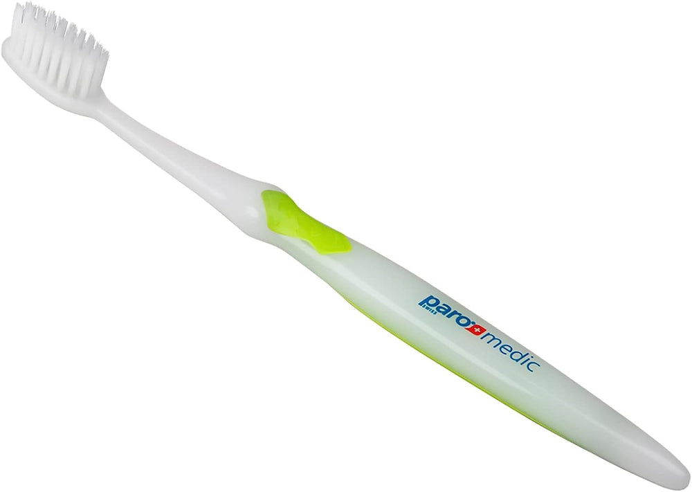 Gum-line cleaning with Paro Medic Soft Toothbrush