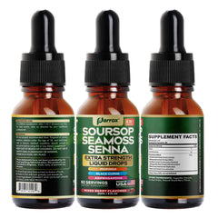 60 servings per bottle label on Parrox drops