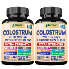 Parrox Colostrum Capsule bottle close-up