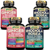 Parrox Dynamic Duo Herbal Bundle Ginger and Rhodiola front view