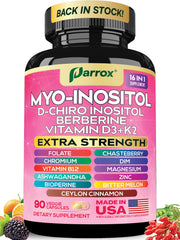 Parrox Myo Inositol 90 vegan capsules bottle front view