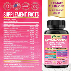 Close-up of Parrox ingredients showing DIM and Berberine