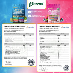 Parrox GMP seal and made-in-USA mark showing quality manufacturing assurance