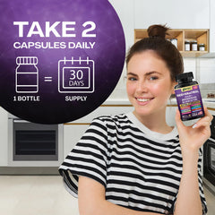 60-count bottle label and packaging