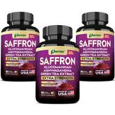 Parrox Saffron bottle with 60 capsules