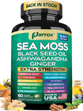 Parrox Sea Moss 60 Caps bottle – front view