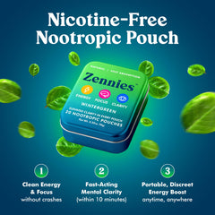 Parrox Zennies under-lip pouch in use delivering discreet focus boost