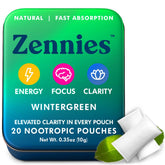 Parrox Zennies wintergreen pouch pack for quick on-the-go energy and focus