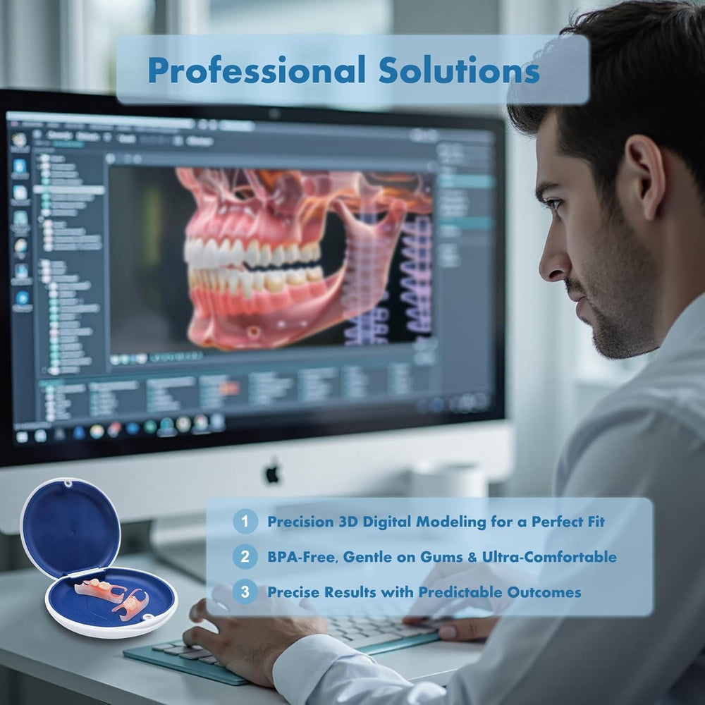 Dedicated storage case included with the partial denture set.