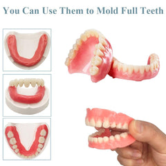Partial-use teeth can be cut for fit