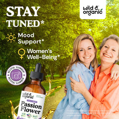 4 oz bottle of passion flower tincture with dropper