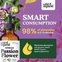 Glycerin-based alcohol-free passion flower drops