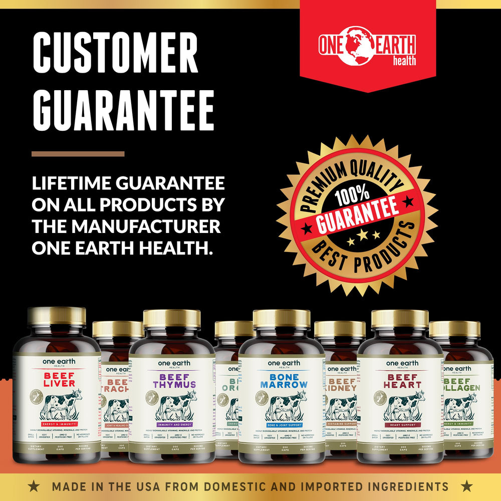 New Zealand pasture-raised cattle used for thymus supplement