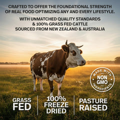 Pasture-raised grass-fed and non-GMO beef organs for energy and digestion