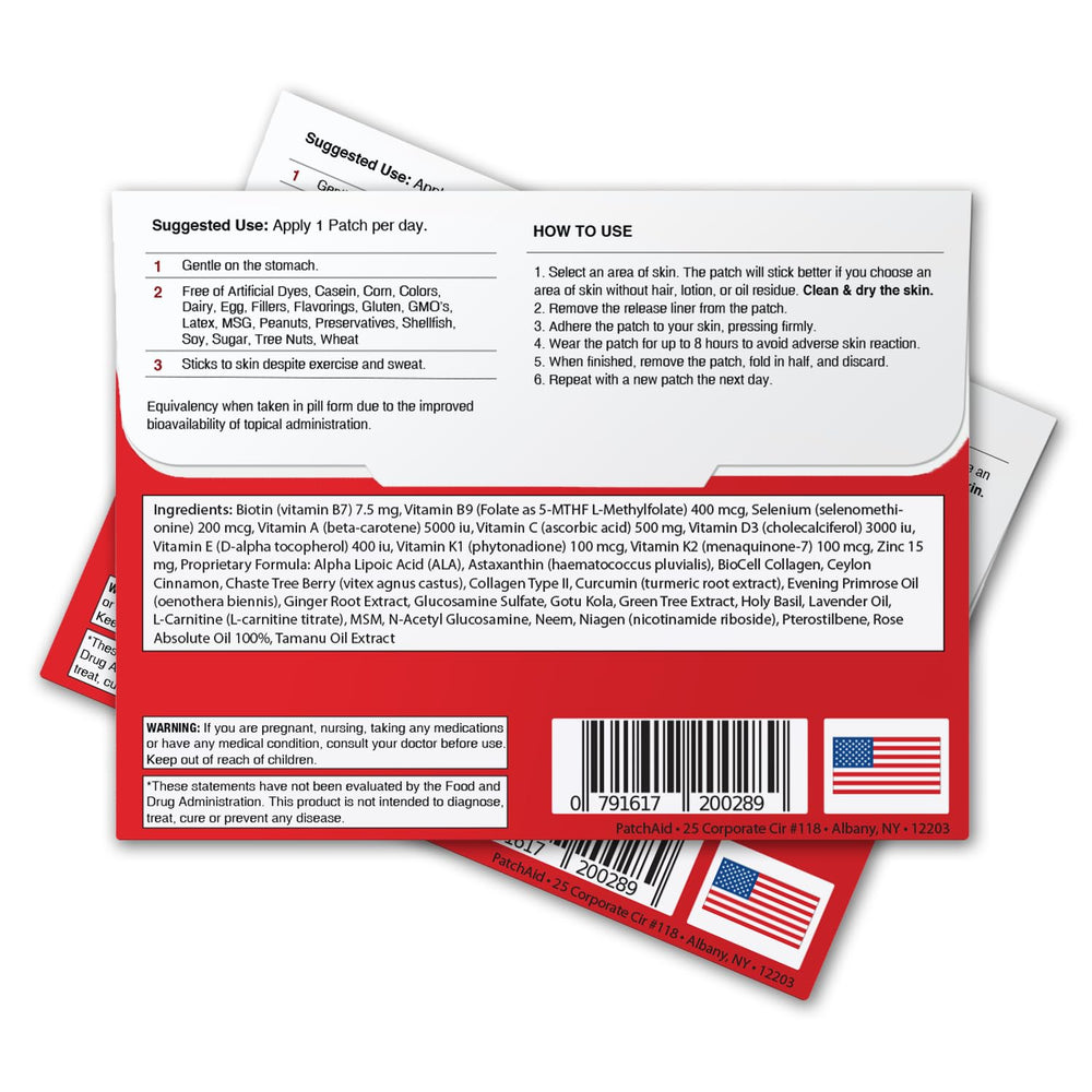 Multiple PatchAid patches worn at once