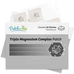 PatchAid Triple Magnesium Complex Topical Patch applied to shoulder