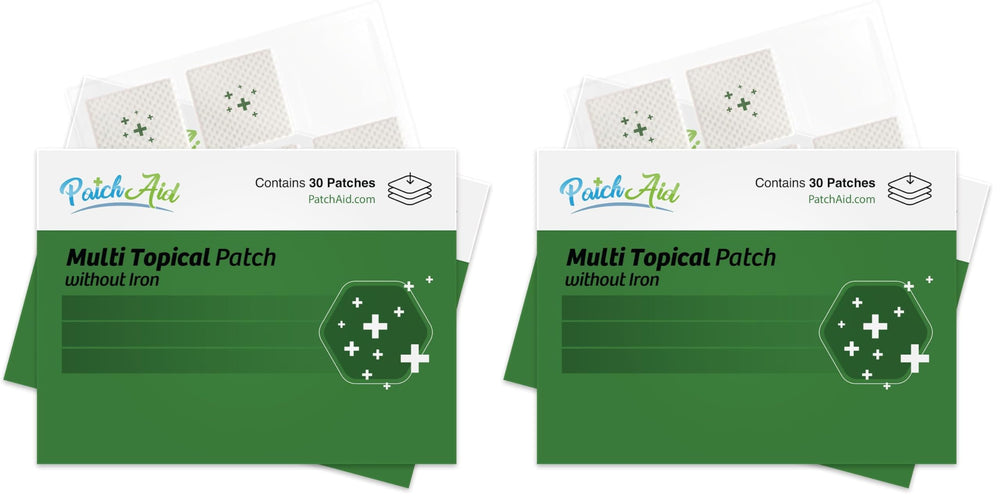 PatchAid Multi Plus Topical Patch Without Iron Pack of 2 packaging