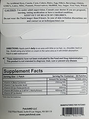 PatchMD Biotin Plus Patches applied to skin