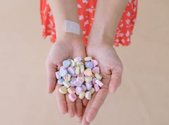 Two PatchMD Biotin Plus Patches worn on skin