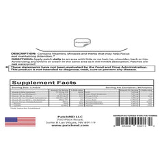 Close-up of PatchMD Focus Patch on skin