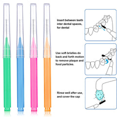 Close-up of 13.5 mm braces brushes included in the pack