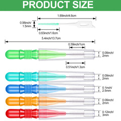 Interdental brushes and floss picks included in Patelai set