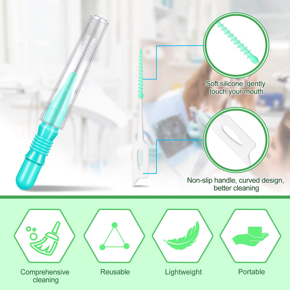 Complete 350-piece oral hygiene kit for cleaning between teeth