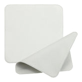 Two gray PATIKIL 5x5 inch microfiber glasses cleaning cloths