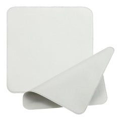 Two gray PATIKIL 5x5 inch microfiber glasses cleaning cloths
