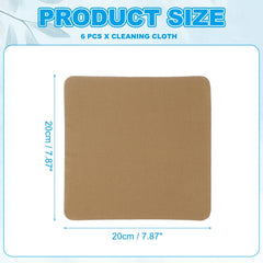 Close-up of brown microfiber fabric used for cleaning lenses