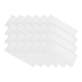 PATIKIL microfiber cleaning cloth 6x6 inch white with vinyl pouch